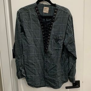 Furst of a kind green and black flannel